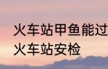火车站甲鱼能过安检吗 甲鱼能不能过火车站安检