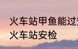 火车站甲鱼能过安检吗 甲鱼能不能过火车站安检
