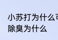 小苏打为什么可以除臭 小为什么可以除臭为什么