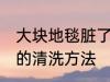 大块地毯脏了怎么清洗 大块地毯脏了的清洗方法