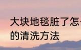 大块地毯脏了怎么清洗 大块地毯脏了的清洗方法