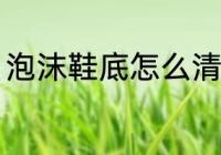 泡沫鞋底怎么清洗 泡沫鞋底如何清洗