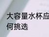 大容量水杯应该怎么选 大容量水杯如何挑选