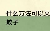 什么方法可以灭蚊子 哪些方法可以灭蚊子