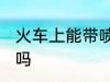 火车上能带喷雾吗 火车上可以带喷雾吗