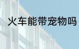 火车能带宠物吗 火车是否能带宠物